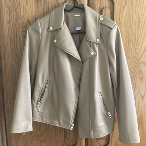 Chico’s Tan Leather Jacket